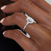 Oval Cut Lab Diamond Vintage Design