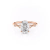 Oval Cut Lab Diamond Vintage Design
