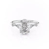 Oval Cut Lab Diamond Vintage Design