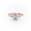 Oval Cut Lab Diamond With Side Stones