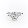 Oval Cut Lab Diamond With Side Stones