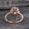 Oval Cut Vintage Inspired Engagement Ring