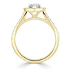 Pear Cut Lab Diamond Engagement Ring, Classic Halo Design