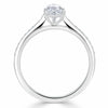 Pear Cut Lab Diamond Engagement Ring, Classic Style