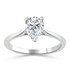 Pear Cut Lab Diamond Engagement Ring, Classic Style