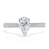 Pear Cut Lab Diamond Engagement Ring, Classic Style