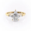 Pear Cut Lab Diamond, Traditional Classic Design