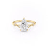Pear Cut Lab Diamond Vintage Design