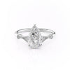 Pear Cut Lab Diamond Vintage Design