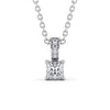 Princess Cut Classic Solitaire Pendant