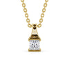 Princess Cut Classic Solitaire Pendant
