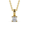Princess Cut Classic Solitaire Pendant