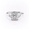 Princess Cut Lab Diamond 3 Stone Ring