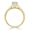 Princess Cut Lab Diamond Engagement Ring, Classic Style