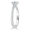 Princess Cut Lab Diamond Engagement Ring, Classic Style