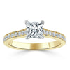Princess Cut Lab Diamond Engagement Ring, Classic Style