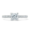 Princess Cut Lab Diamond Engagement Ring, Classic Style