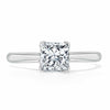 Princess Cut Lab Diamond Engagement Ring, Classic Style