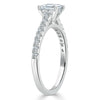 Princess Cut Lab Diamond Engagement Ring, Classic Style