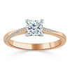 Princess Cut Lab Diamond Engagement Ring, Classic Style
