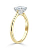 Princess Cut Lab Diamond Engagement Ring, Classic Style