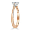Princess Cut Lab Diamond Engagement Ring, Classic Style