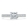 Princess Cut Lab Diamond Engagement Ring, Classic Style
