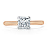 Princess Cut Lab Diamond Engagement Ring, Classic Style