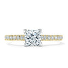 Princess Cut Lab Diamond Engagement Ring, Classic Style