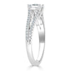Princess Cut Lab Diamond Engagement Ring, Split Shank