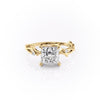 Princess Cut Lab Diamond Engagement Ring, Twig Design