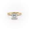 Princess Cut Lab Diamond Engagement Ring, Vintage Design