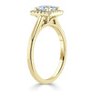 Princess Cut Lab Diamond Halo Engagement Ring