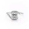 Princess Cut Lab Diamond Twist Ring