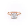 Princess Cut Lab Diamond Vintage Design