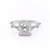 Princess Cut Lab Diamond Vintage Design