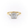 Princess Cut Lab Diamond With Side Stones