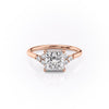 Princess Cut Lab Diamond With Side Stones