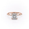 Princess Cut Lab Diamond With Stone Set Shoulders