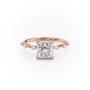 Princess Cut Lab Diamond With Stone Set Shoulders