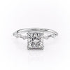 Princess Cut Lab Diamond With Stone Set Shoulders