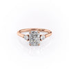 Radiant Cut Lab Diamond 3 Stone Ring