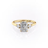 Radiant Cut Lab Diamond 3 Stone Ring