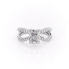 Radiant Cut Lab Diamond Criss-Cross Design
