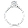 Radiant Cut Lab Diamond Engagement Ring, Classic Style