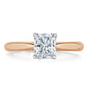 Radiant Cut Lab Diamond Engagement Ring, Classic Style
