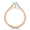 Radiant Cut Lab Diamond Engagement Ring, Classic Style