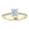 Radiant Cut Lab Diamond Engagement Ring, Classic Style