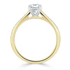 Radiant Cut Lab Diamond Engagement Ring, Classic Style