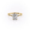 Radiant Cut Lab Diamond Engagement Ring, Vintage Design
